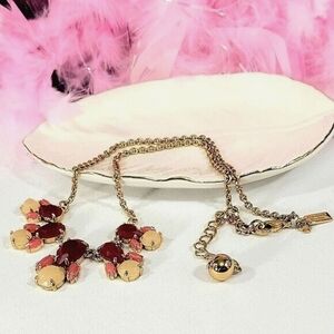Kate Spade Jeweled Red Pink Necklace